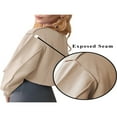 thumbnail image 2 of Ladies‘ Winter Crop Pullover  Long Sleeve Fleece Sweatshirt, 2 of 5