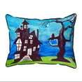 thumbnail image 2 of Betsy Drake SN1041 11 x 14 in. Haunted House Small Indoor & Outdoor Pillow, 2 of 2
