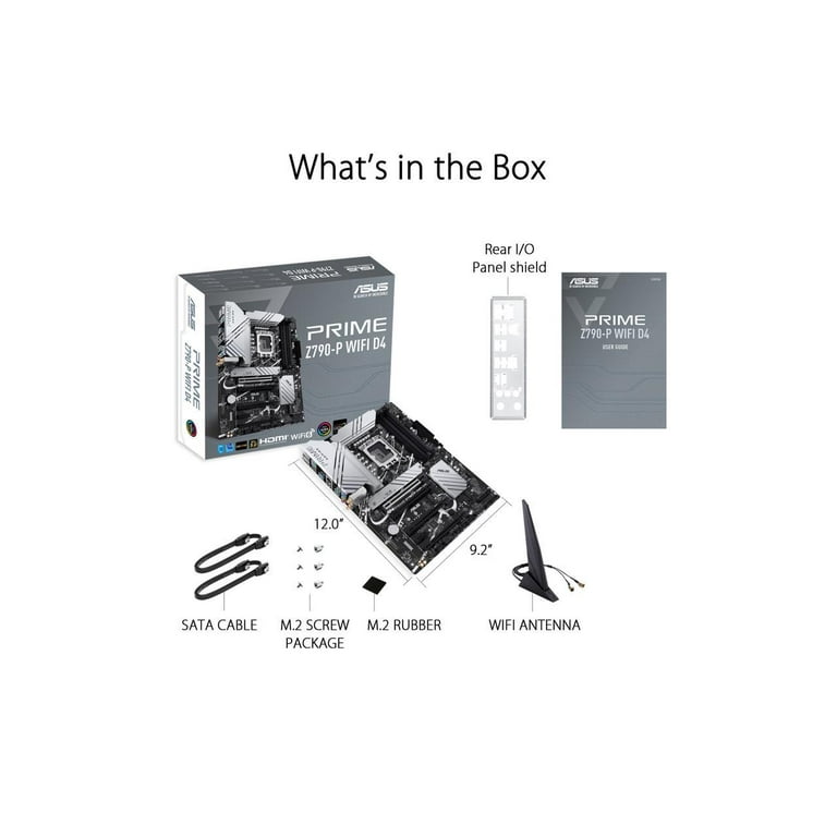 ASUS Prime Z790-P WiFi D4 Intel Motherboard, LGA1700, DDR4, PCIe