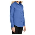thumbnail image 4 of Womens Long Sleeve Easy Care Cotton/Polyester Shirt Ultramarine Blue XXL, 4 of 6