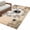 Brown, variant on Vintage Bees Crowns Area Rugs 8'x10', Washable Small Throw Rugs for Living Room Patio, Rustic Leaves Rings Burlap Indoor Outdoor Rug Non-Slip Low Pile Carpet Runner Reversible Floor Mats