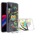 thumbnail image 1 of For Revvl 4 Plus Design Transparent Hybrid Case - Owl, 1 of 1