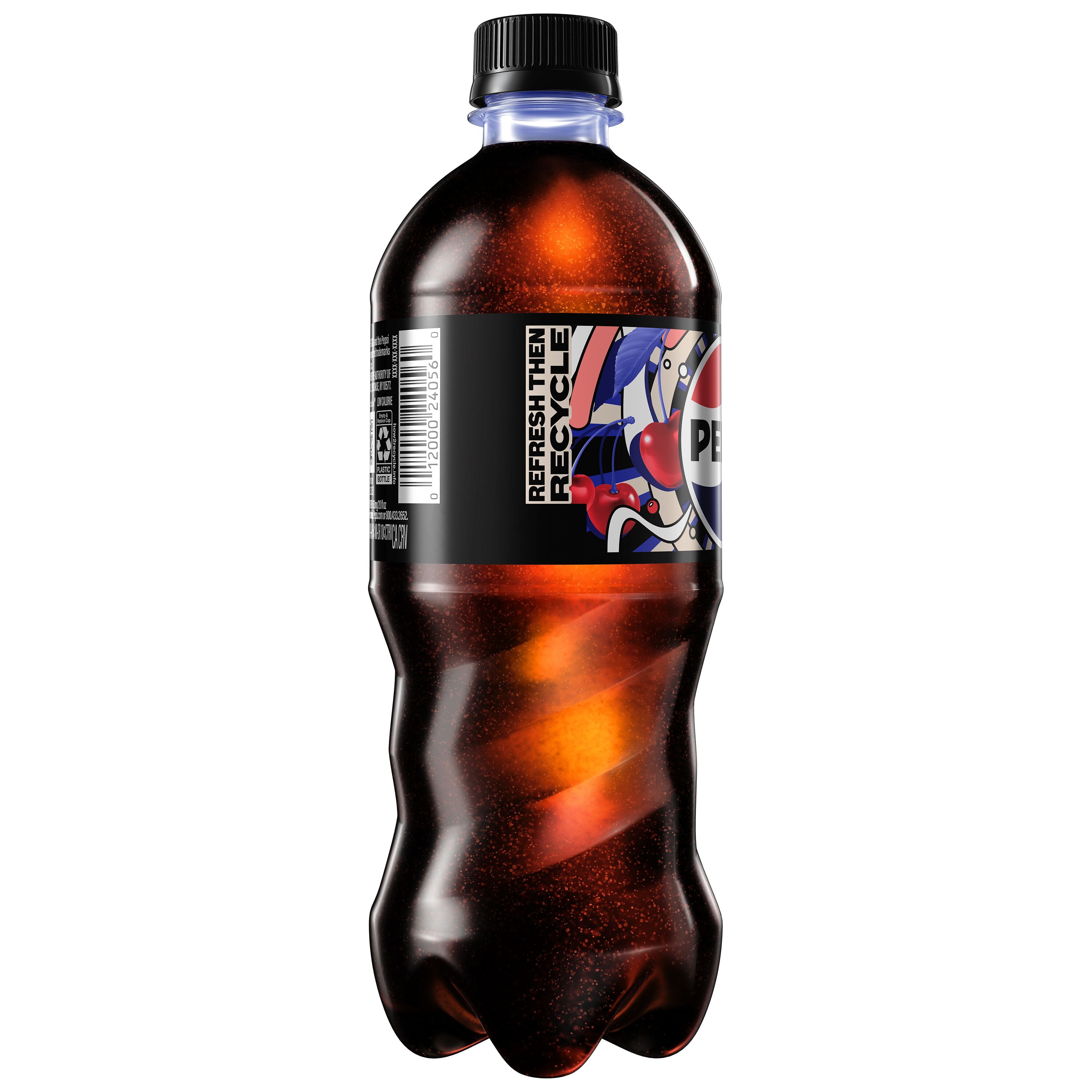 Pepsi Zero Sugar Soda Wild Cherry & Cream 20 fl oz Bottle