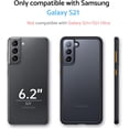 thumbnail image 6 of Zero Serie for Samsung Galaxy S21 Case 5G, [Wireless Charging Support] [Translucent Matte Thin Phone Case] Shockproof Slim Cover 6.2'', Black, 6 of 7