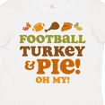 thumbnail image 4 of Inktastic Football Turkey and Pie Girls Toddler T-Shirt, 4 of 5
