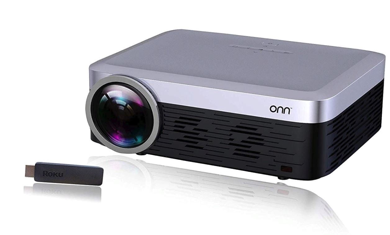 Onn Ona19av901 Full Hd 1080p Native 1920x1080 Includes Roku Stick Portable Projector Manufacturer Refurbished Walmart Com Walmart Com