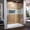 Brushed Nickel with White Base, variant on DreamLine Flex 36 in. D x 60 in. W x 74 3/4 in. H Semi-Frameless Shower Door in Brushed Nickel with Right Drain Biscuit Base Kit