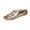 Gold, variant on Women's Platform Sandals Wedge Chunky Heel Slip-on Comfort Slides Summer Dressy Casual Open Toe Walking Slipper Shoes