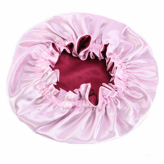 Parent Child Lace Satin Nightcap Imitation Silk Hair Design Cap for Ladies and Kids in Multiple Styles