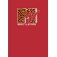 thumbnail image 2 of Men's MTV Cheetah Print Logo  Pull Over Hoodie Red Small, 2 of 4