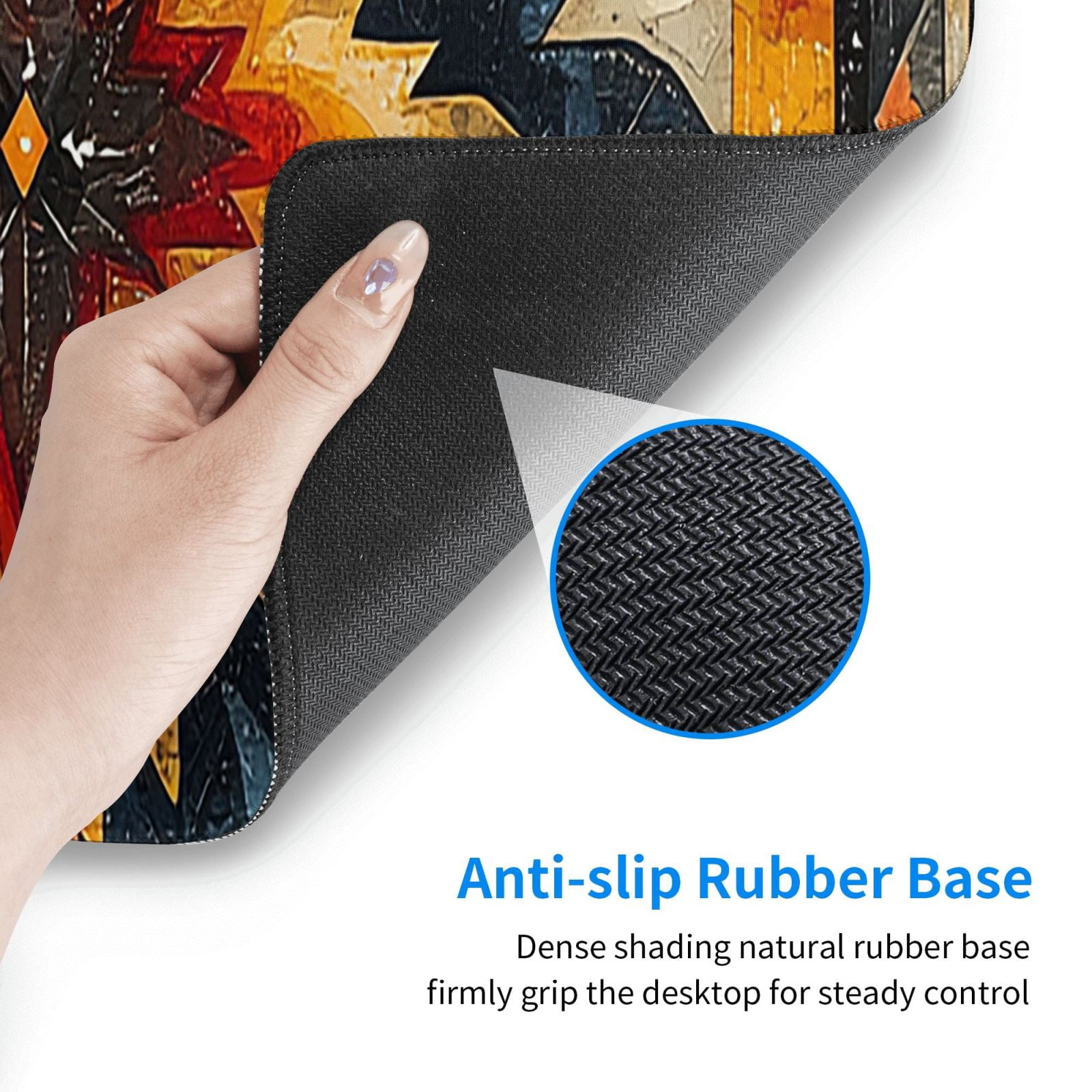 Native Southwest Tribal Patterns Art Mouse Pad Extended Large Gaming Mousepad Non-Slip Rubber Big Keyboard Desk Mat 31.5 X 11.8 Inch