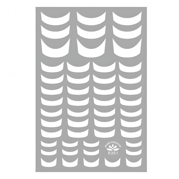 CCOCC French Nail Art Sticker Self-Adhesive White Strips Line Decals
