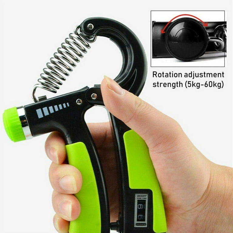 Outtobe Hand Gripper 10-100KG Adjustable Hand Exerciser Grip Strength  Trainer Automatic Counting Hand Spring Gripper Fingers Wrist Forearm  Exerciser