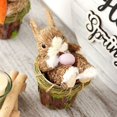 thumbnail image 4 of Decoraciones de Pascua Lindo futón Adornos de conejo de Pascua Decoración de escritorio para fiesta en el hogar, 4 of 5