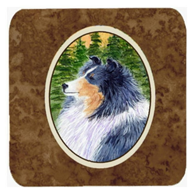 Carolines Treasures SS8142FC Sheltie Foam Coasters - Set 4