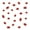 Burgundy, variant on VWAQ Nautical Stickers Pack, Crab Wall Decor - Peel and Stick Decal, 24 Pack VWAQ (Red)