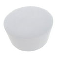 thumbnail image 4 of Ruiboury Housse de Repose-Pieds Ronde Surdimensionnée Moderne Élégante pour Ottoman Chic Extensible Blanc 48-55cm, 4 of 6