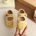 thumbnail image 2 of Viluyesy Girls Polka-Dot Spring Summer Flats - Soft Slip-On Casual Outdoor Dress School Shoes Yellow Size 10.5, 2 of 10