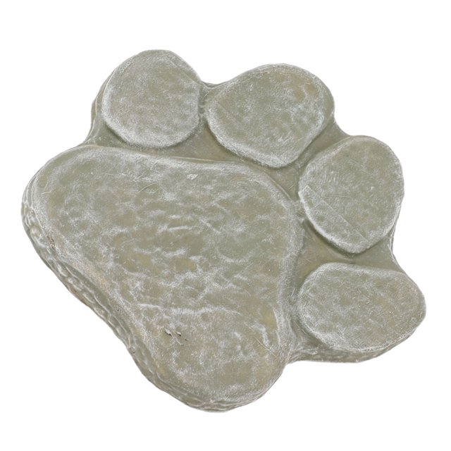 Marqueur de Tombe pour Chien, Pierre Commémorative Empreinte de Patte de Chien Monument pour Animal Pierre Commémorative Empreinte de Patte Fabriquée avec Soin