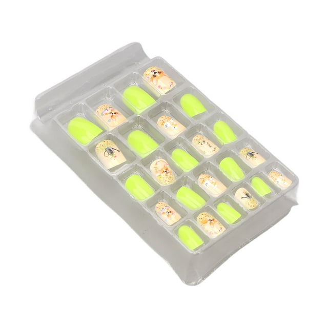 Fake Nails,24 Pieces Kids False Kids False Nail Fake Nails Kids Finely Tuned Performance