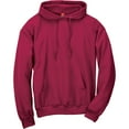 thumbnail image 4 of Hanes Mens EcoSmart Fleece Hoodie, S, Cardinal, 4 of 4