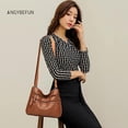 thumbnail image 5 of Crossbody Bags for Women Waterproof Shoulder Bag Messenger Bag Casual PU Leather Ladies Purse Handbag Cross Body Hand Bag, 5 of 6