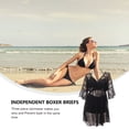 thumbnail image 6 of AURARMLET Women's 3-Piece Black Swimwear Set, Polyester Fiber, , Perfect for Pool Parties and Beach Days, 6 of 6