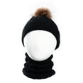 thumbnail image 5 of Sinhoon Beanie Hats for Kids 2Pcs Toddler Baby Girls Boys Winter Warm Knitted Cap+Scarf Keep Warm Set, 5 of 6