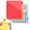 Red, variant on 8 Count Binder Dividers with Write‑On Tabs, 8 Tab Page Separators for 3‑Ring Binder, for Office and Home Organization