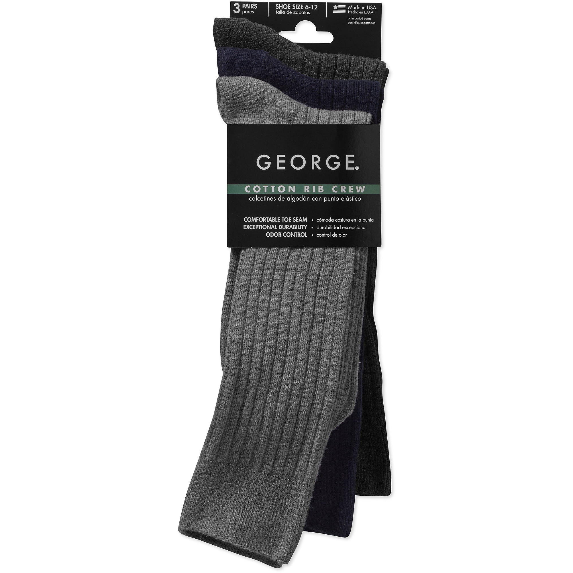 Men's Cotton Rib Socks