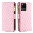 thumbnail image 7 of Wallet with [RFID Blocking] [9 Card Slots ] Zipper Pocket Galaxy S20 Ultra Premium Soft PU Leather Magnetic Flip Folio with Wrist Strap Kickstand Protective Cover for Samsung Galaxy S20 Ultra,
Pink, 7 of 7