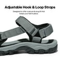 thumbnail image 4 of NORTIV 8 Men's Sandals Hiking Sports Lightweight Summer Water Arch Support River Open Toe Athletic Trail Outdoor Walking Sandals, 4 of 6