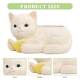 thumbnail image 2 of Gato de resina Escultura Arte Regalos de vacaciones Gatos de escritorio Macetas para estantería de oficina JShteea El nuevo, 2 of 9