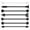 Black, variant on 7PCS 14G 38mm Industrial Barbell Earrings Arrow Ear Cartilage Piercing Jewelry-Black