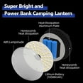 thumbnail image 3 of Tent Light Hanging for Camping,Bright LED Rechargeable Portable Lantern for Vendor Booths,Waterproof Outdoor Lights with Battery Power, Camp Lamp Light with Magnet for Outdoor Glamping(Black), 3 of 6
