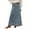 Light Blue, variant on RUTAYY New Women Boho A-Line Layered Patchwork Denim Skirt Solid Color Flowy Swing Pleated Beach Skirts