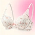 thumbnail image 2 of Iugvhana Women's Lace Bras Push-Up No Underwire Bra Wireless Adjustable Strap Lifting Up Bras Full Coverage Breathable Everyday Bra White L, 2 of 6