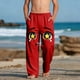 thumbnail image 1 of Pantalones largos para niños y niñas, de moda, estampados, casuales, de playa, con bolsillos., 1 of 9