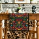 thumbnail image 5 of Mantel de lino con diseño de calavera de azúcar mexicana para el hogar, la cocina y el comedor (13 x 72 pulgadas), 5 of 5