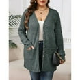 thumbnail image 4 of AviBest Plus Size Cardigans for Women Lightweight Long Sleeve Open Front Button Up Fall Thin Cardigans with Pockets, 1XL-5XL, 4 of 6