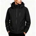 thumbnail image 3 of LEKWK Rain Jacket Men Water Resistant Windproof Lightweight Coat with Hood Breathable Zip Up Casual Activewear for Hiking Outdoor Golf, 3 of 4