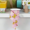 thumbnail image 3 of 2.5" Butterfly Daisy on Royal Ribbon: Light Pink (10 Yards), 3 of 3