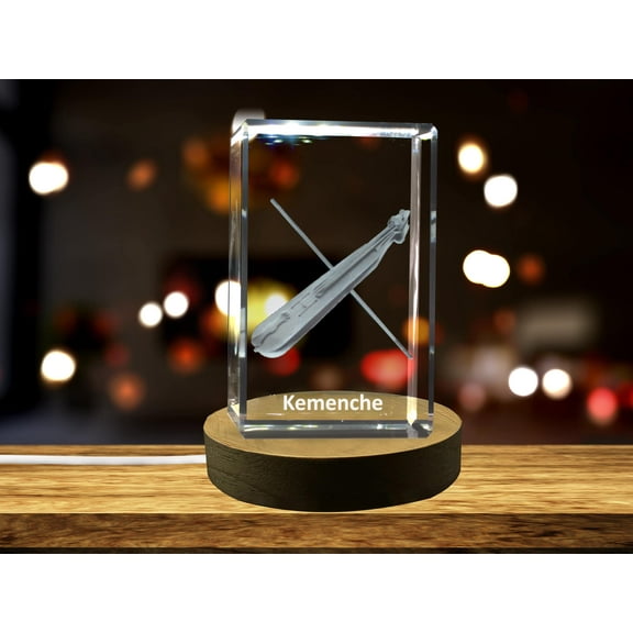 Kemenche 3D Engraved Crystal 3D Engraved Crystal Keepsake/Gift/Decor/Collectible/Souvenir
