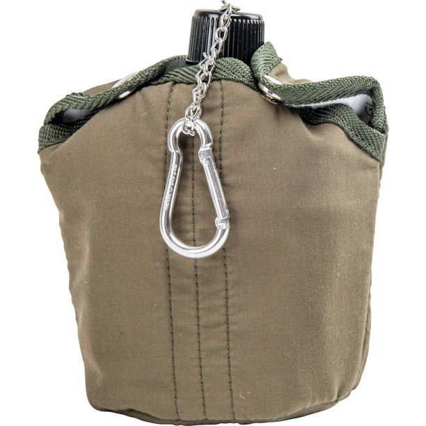 Maxam 32oz Aluminum Canteen with Cover and Cup