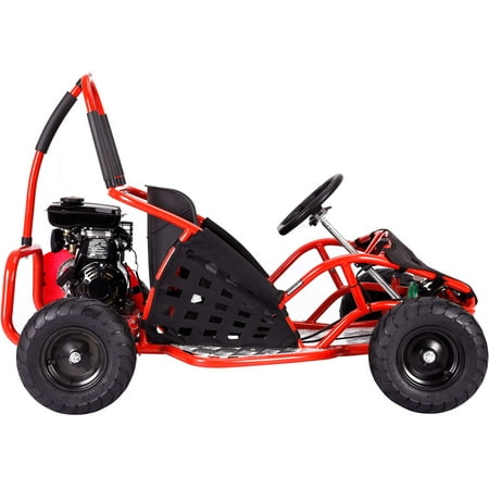 Off Road Go Kart Suspension - MotoTec Off Road Go Kart 79cc Black, (Non-CA Compliant)