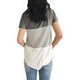 thumbnail image 2 of Nouveau Décontracté Col Rond Triple Couleur Bloc T-Shirt, 2 of 2