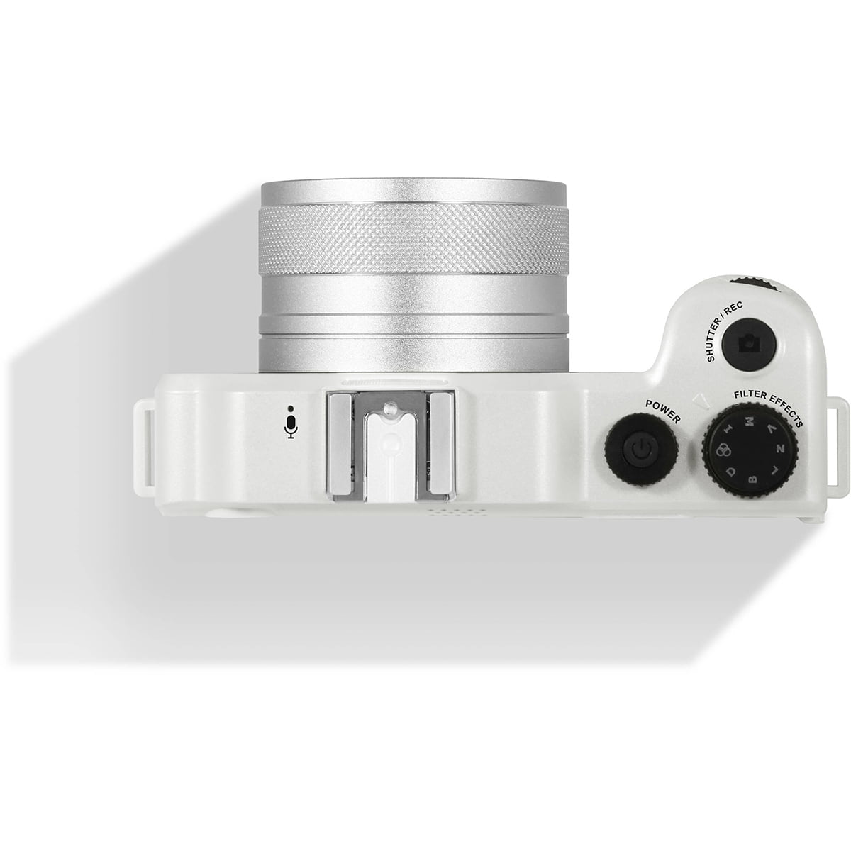 Minolta Minolta MND65 Selfie Shot Digital Camera, White with Teal Faceplate