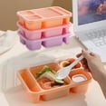 thumbnail image 5 of Awepensk 3-Pack Bento Lunch Box 3-Compartment Lunch Boxes Stackable Ready Parties Divided Food Storage Containers for Work Travel Parties, 5 of 7