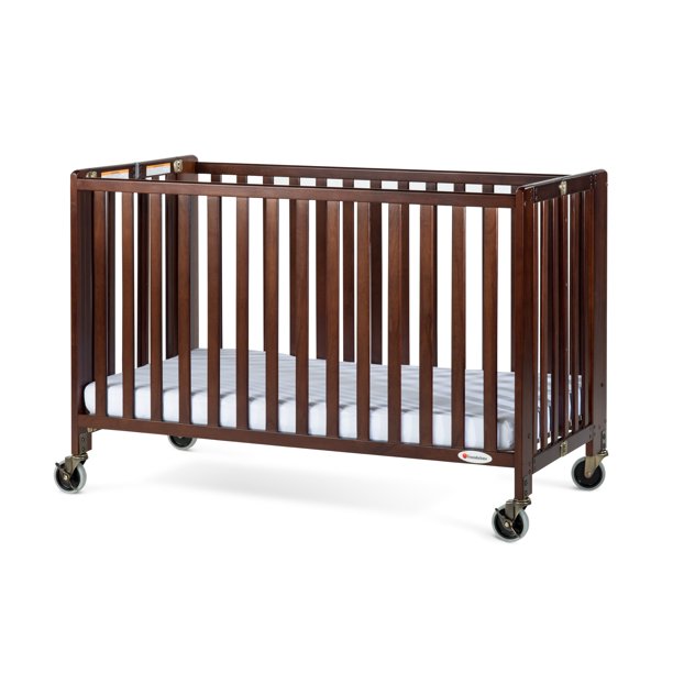 Foundations HideAway FullSize Portable Wood Crib with Mattress