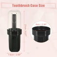 thumbnail image 4 of Unique Bargains Plastic Lightweight Toothbrush Travel Case Traveling for Travel Business 2.99"x2.83"x8.27" Black, 4 of 6